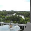 The Cormorants private balcony overlooks the miles and miles of salt water mangrove forest.