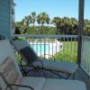 The Sea Gull has a comfortable balcony with a pool view. Keep your eye on the kids.
